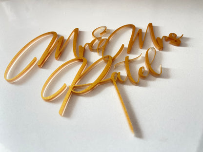 Custom Acrylic & Wooden Cake Toppers – Personalized for Every Celebration