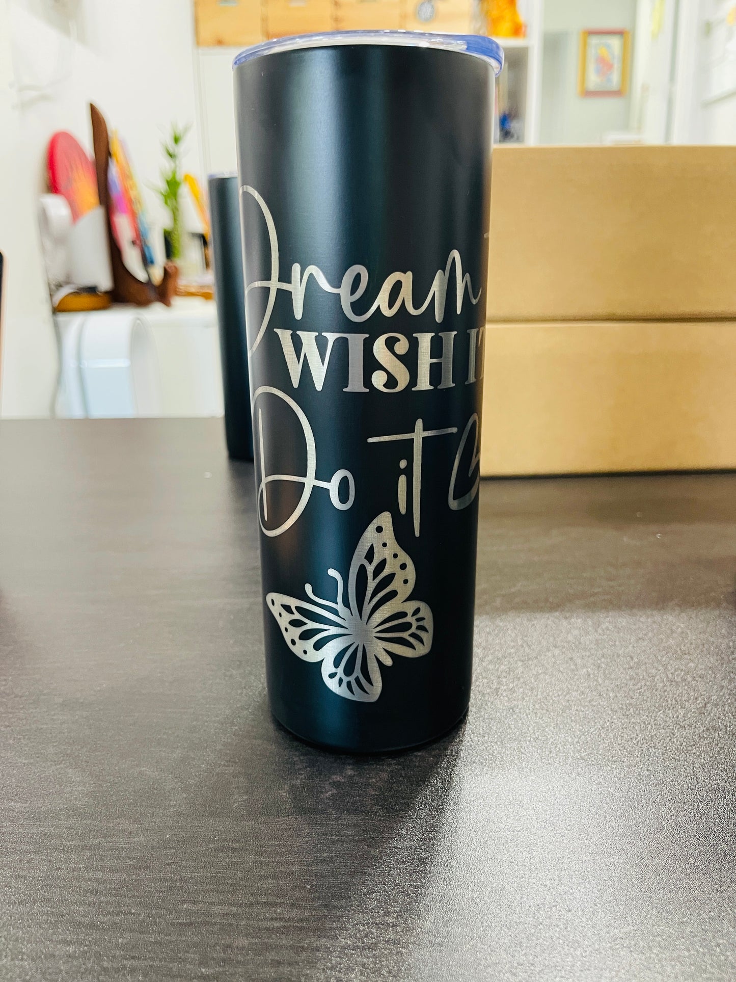 Personalized 20oz Skinny Engraved Tumbler – Premium Stainless Steel Travel Cup