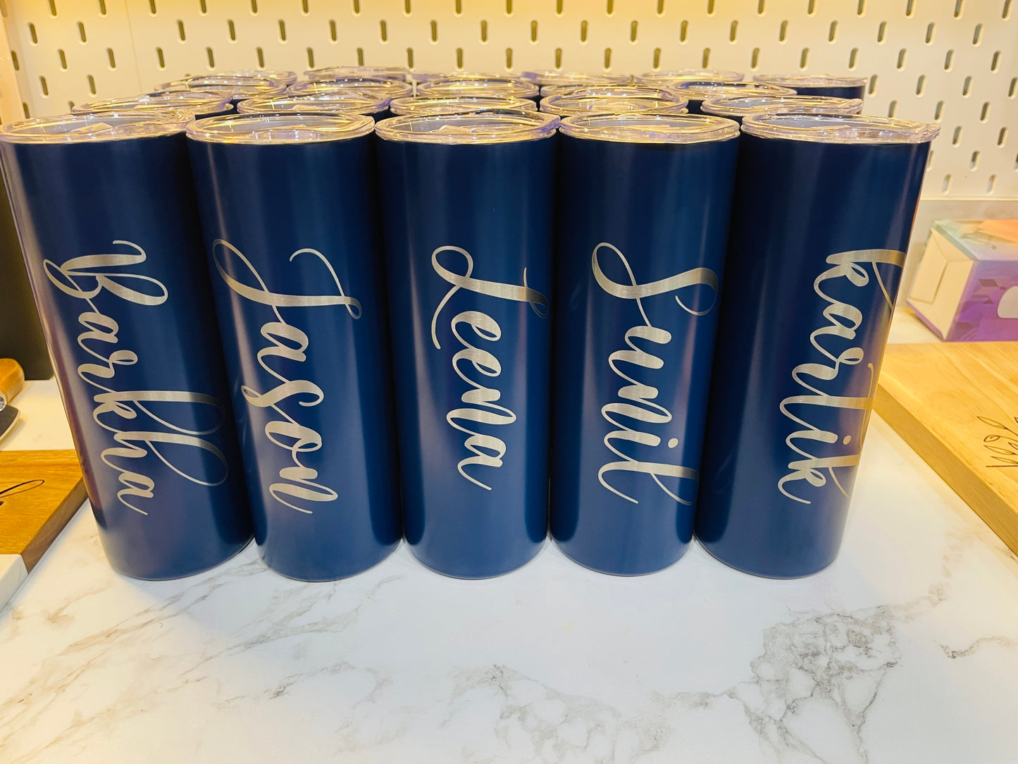 Personalized 20oz Skinny Engraved Tumbler – Premium Stainless Steel Travel Cup