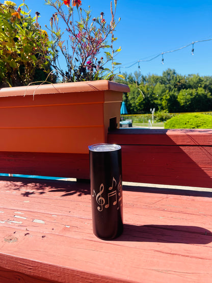 Personalized 20oz Skinny Engraved Tumbler – Premium Stainless Steel Travel Cup