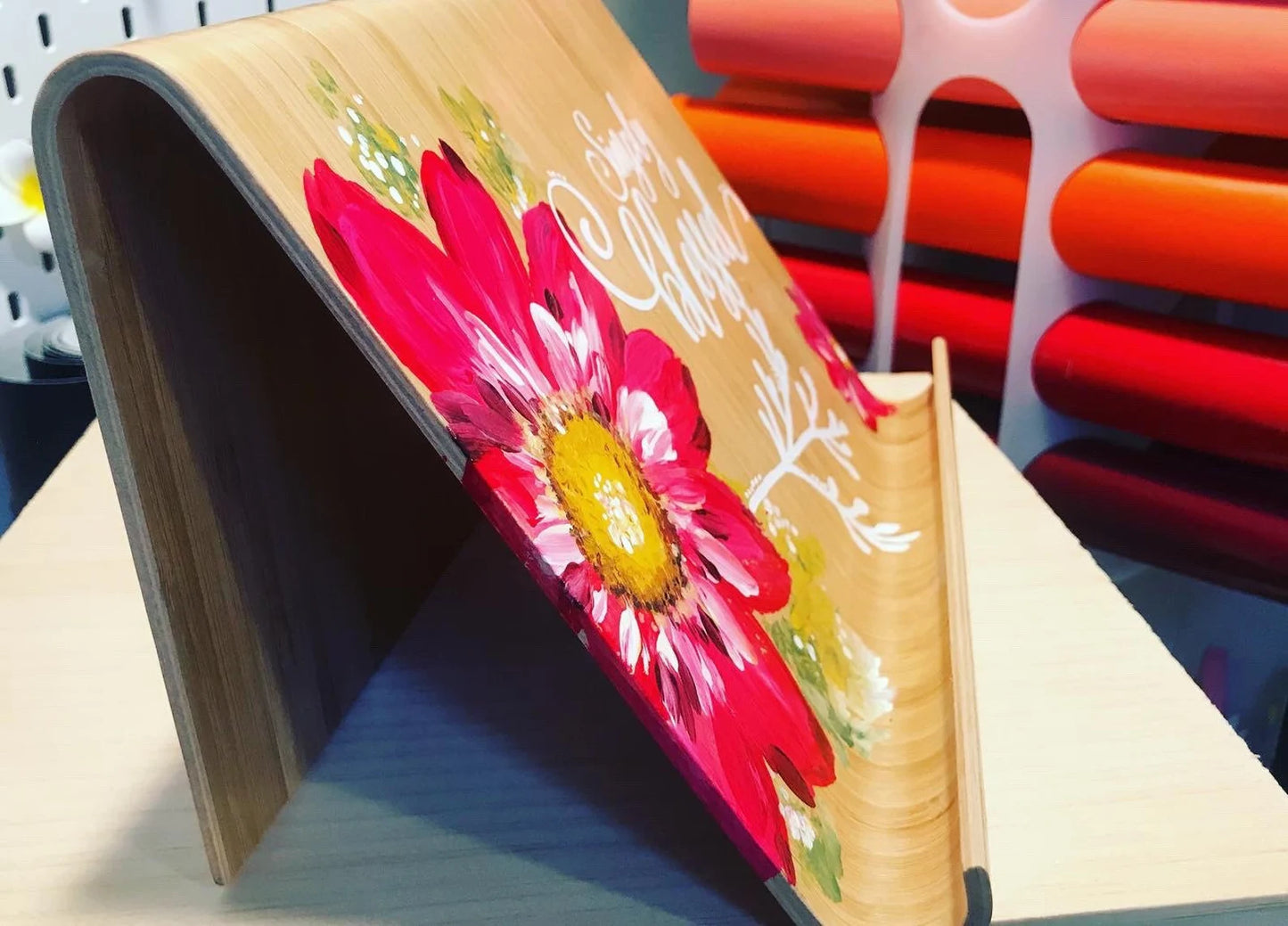 Bamboo Wood Phone & Tablet Stand Combo | Personalized with Coaster  Highlights: