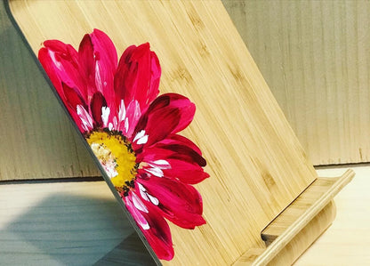 Bamboo Wood Phone & Tablet Stand Combo | Personalized with Coaster  Highlights: