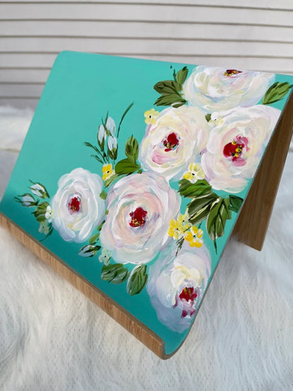 🌸 Chiffon Roses 3-Pack Gift Set | Cook Book Holder, Phone Stand & Coaster