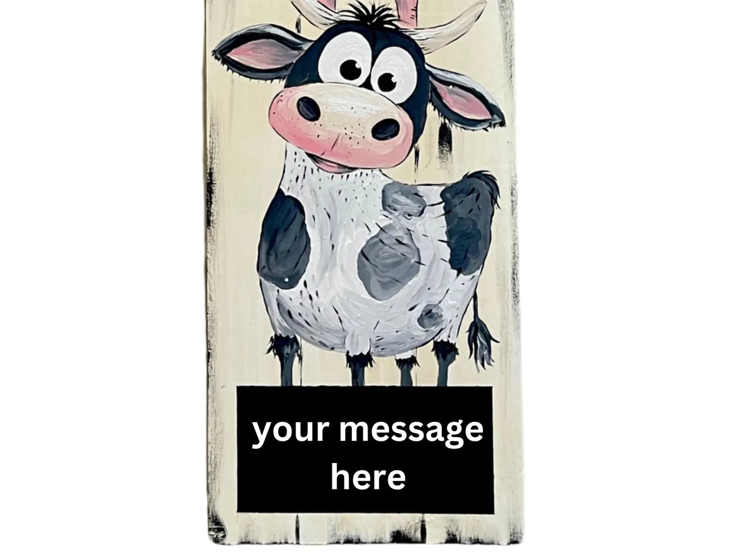 🐷 4ft Farm Animal Leaner Sign – Pig, Cow, Rooster, Sheep | Rustic Farmhouse Porch & Wall Decor |