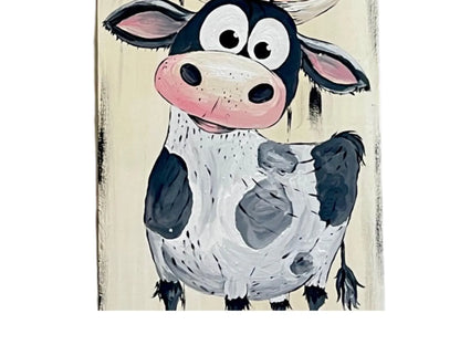 🐷 4ft Farm Animal Leaner Sign – Pig, Cow, Rooster, Sheep | Rustic Farmhouse Porch & Wall Decor |