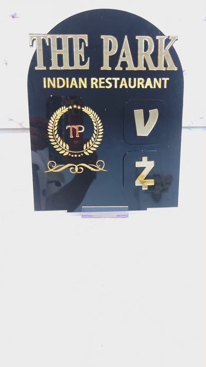 Tap Me NFC Smart Display Board – Personalized Social Media Tap Card for Businesses & Creators