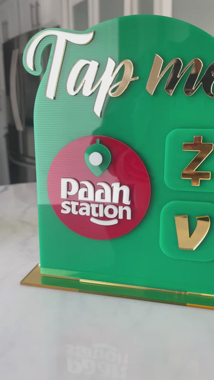 Tap Me NFC Smart Display Board – Personalized Social Media Tap Card for Businesses & Creators